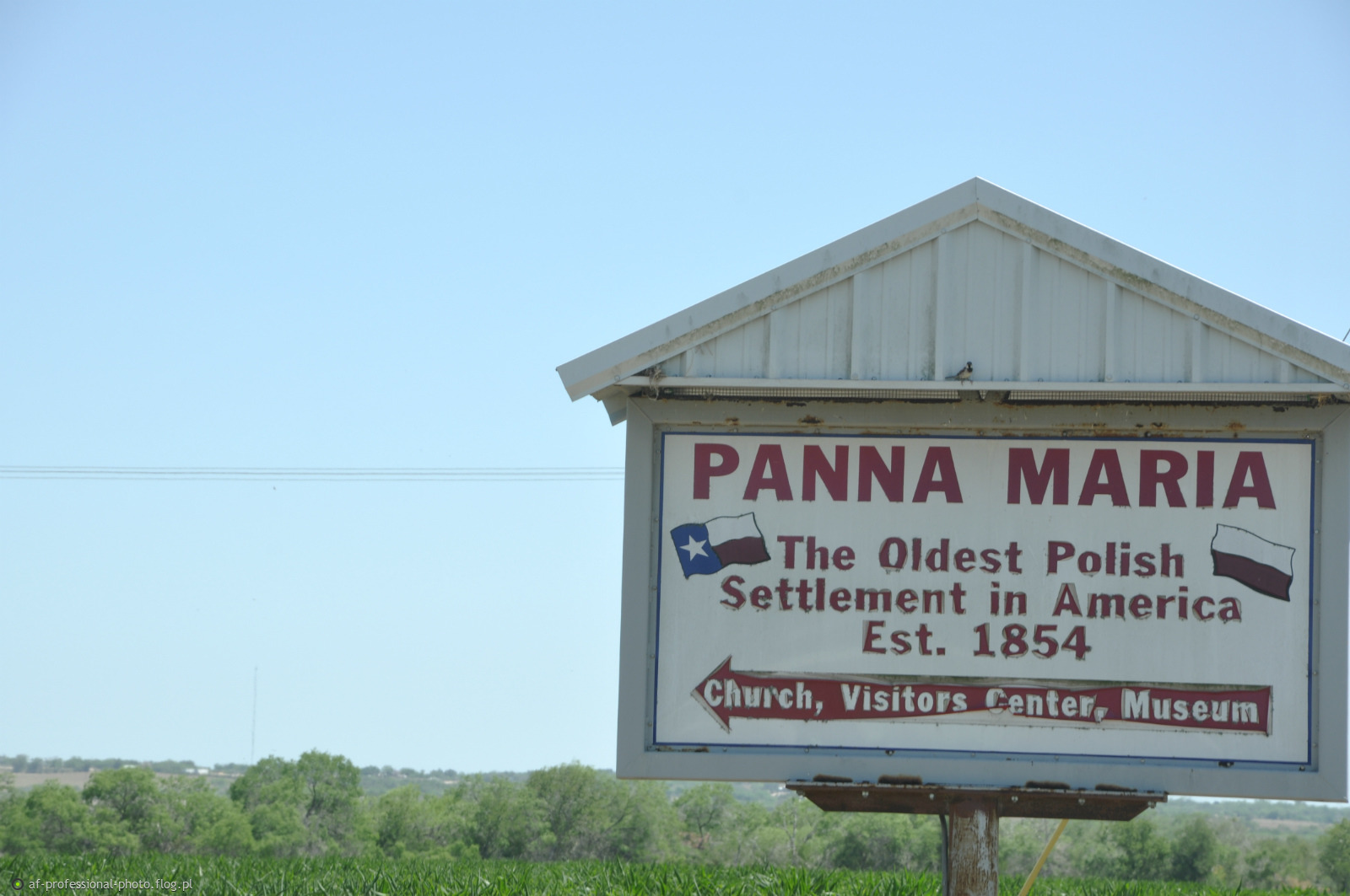 The Polish Heritage Center in Panna Maria, Texas, is of World